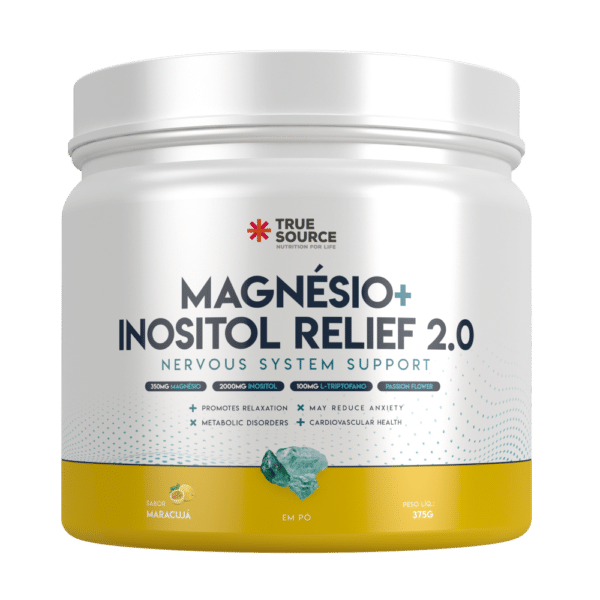 Magnésio + Inositol Relief 2.0 Maracujá (375g) - True Source