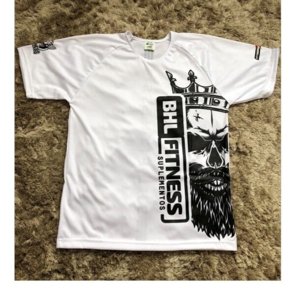Camiseta Gola Normal (Branca) - BHL Fitness