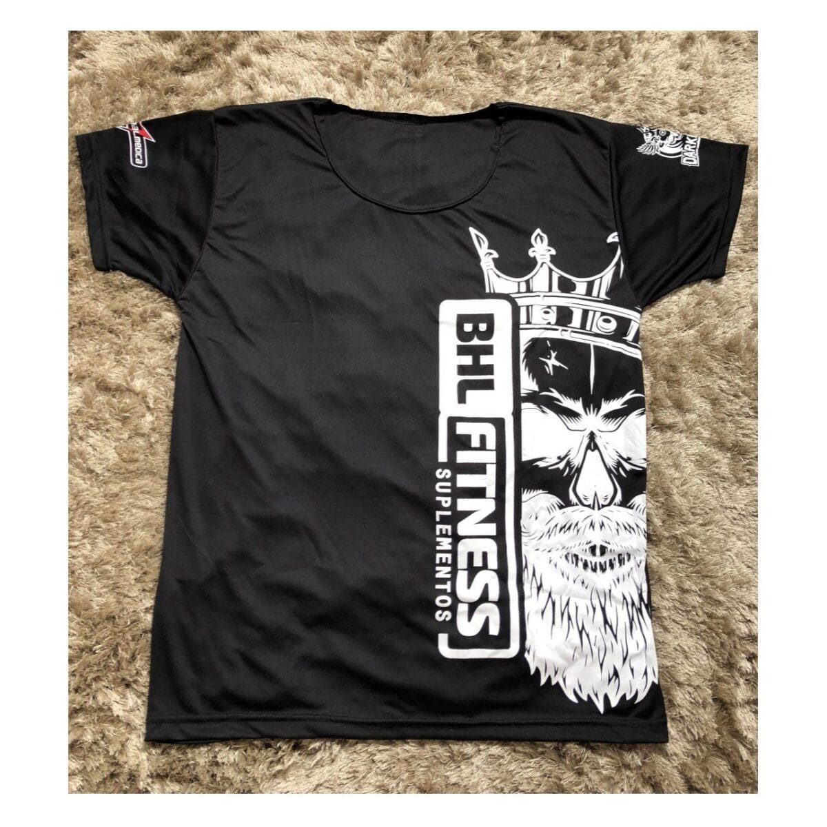 Camiseta Gola Canoa (Preta) - BHL Fitness - Imagem 1
