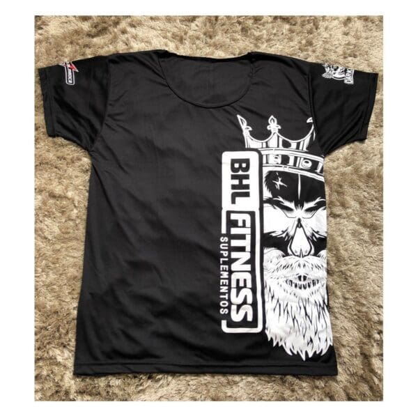 Camiseta Gola Canoa (Preta) - BHL Fitness